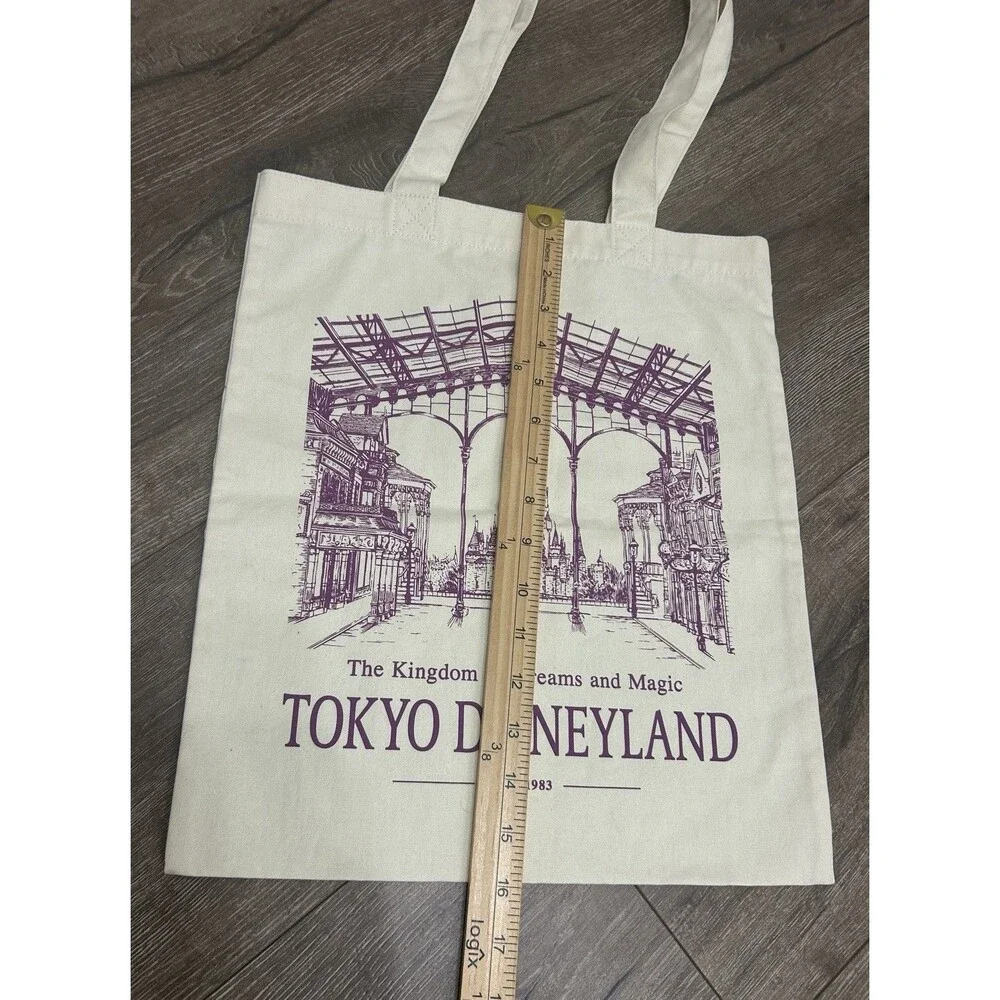 Tokyo Disneyland Tote Bag The Kingdom Of Dreams And Magic Disney Japan 13x16